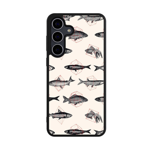 Samsung Galaxy S25 FE Base Case Fische in Geometrie