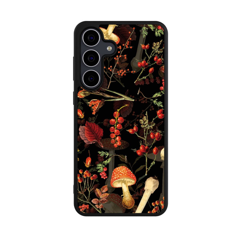 Galaxy S25 FE Base Case Pilzmuster Schwarz