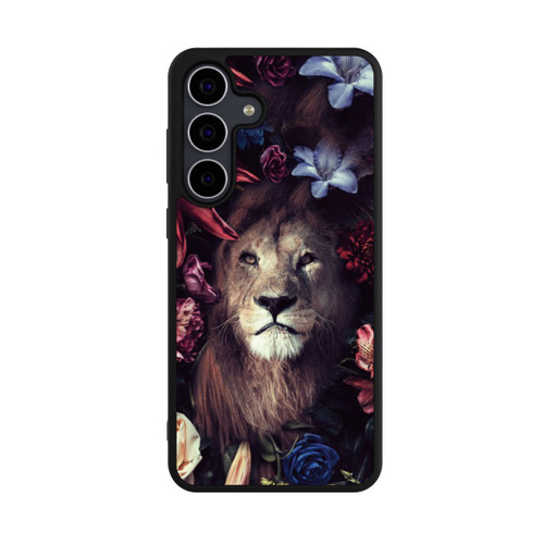 Samsung Galaxy S25 FE Base Case Löwe Blumenrahmen
