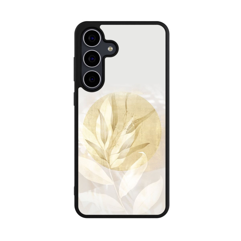 Galaxy S25 FE Base Case Boho Gold Blumen Kunst