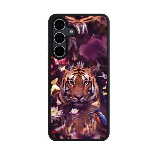 Samsung Galaxy S25 FE Base Case Tiger Blumenrahmen