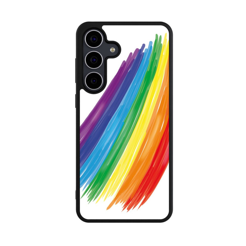 Galaxy S25 FE Base Case Rainbow Paint Brush