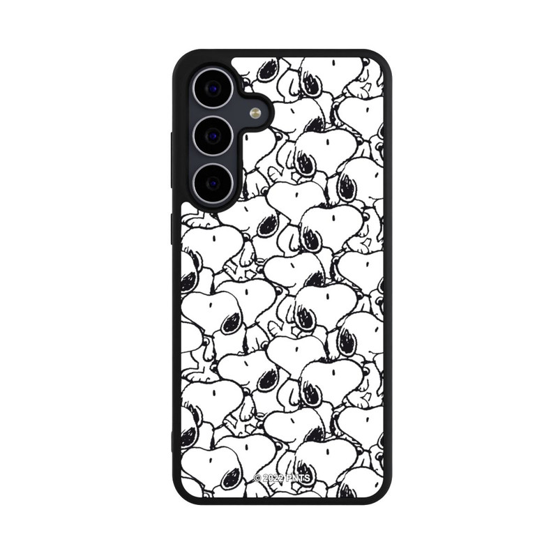 Galaxy S25 FE Base Case Snoopy Muster Schwarz und Weiß