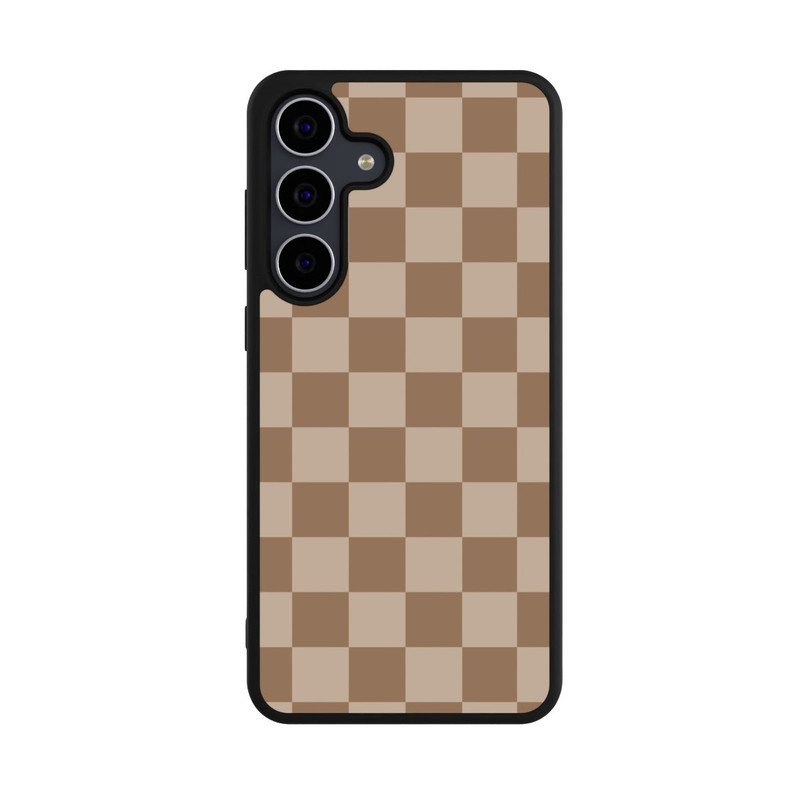 Galaxy S25 FE Base Case Braun Karo