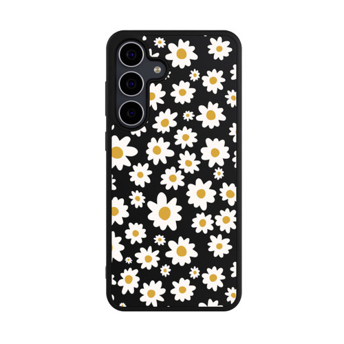 Samsung Galaxy S25 FE Base Case Daisy Flower Seamless Pattern Transparent