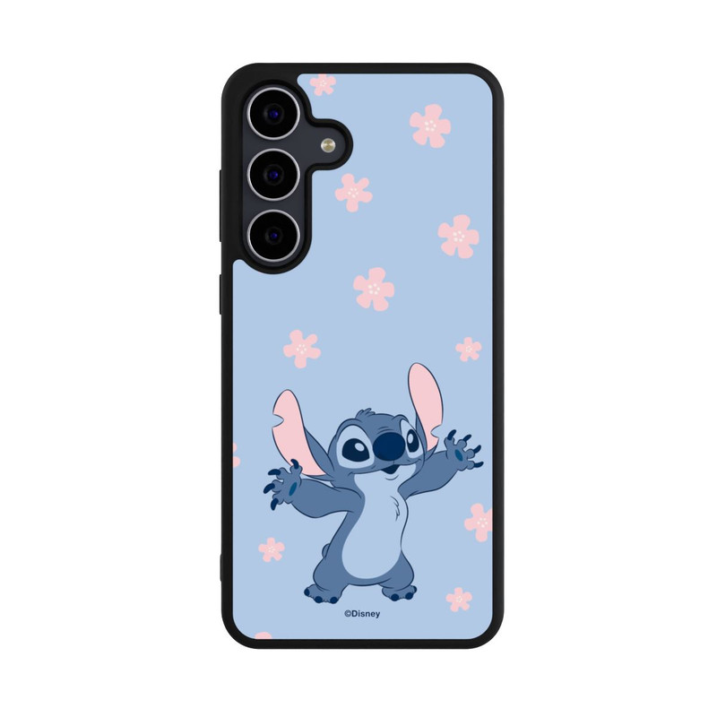 Galaxy S25 FE Base Case Stitch Pastel Flowers Blue