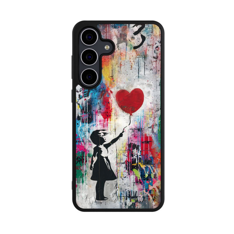 Galaxy S25 FE Base Case Balloon Girl Colorful