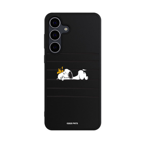 Samsung Galaxy S25 FE Base Case Snoopy Woodstock Streifen Peanuts Transparent