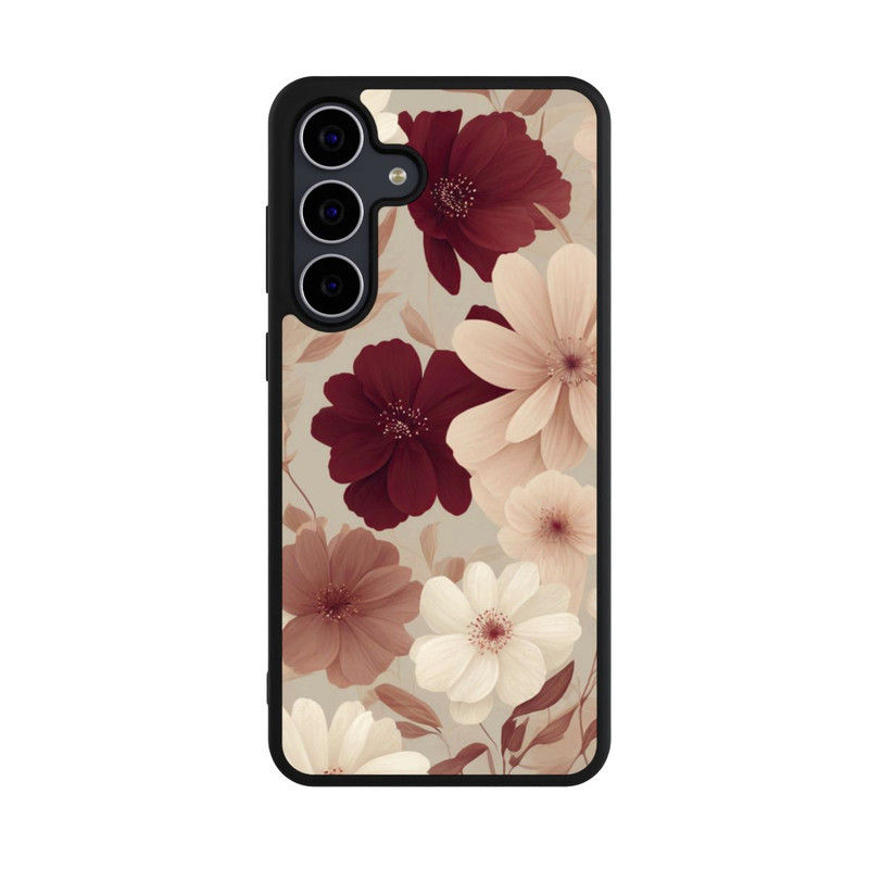Galaxy S25 FE Base Case Romantische Pastellblumen mit KI