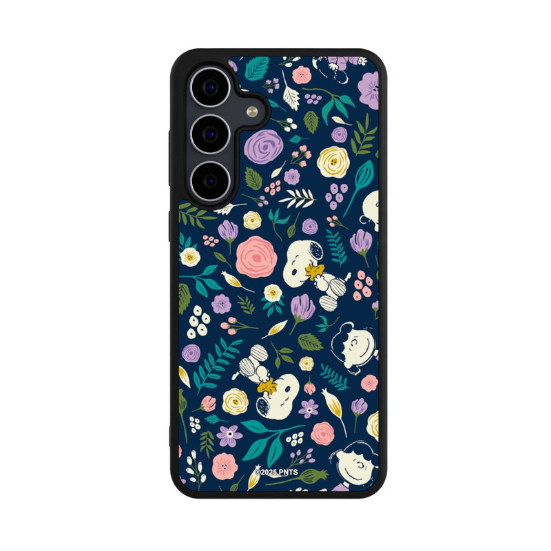 Galaxy S25 FE Base Case Peanuts Dark Flower Pattern