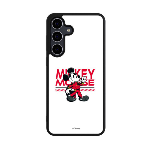 Samsung Galaxy S25 FE Base Case Micky Maus Rennfahrer Weiß