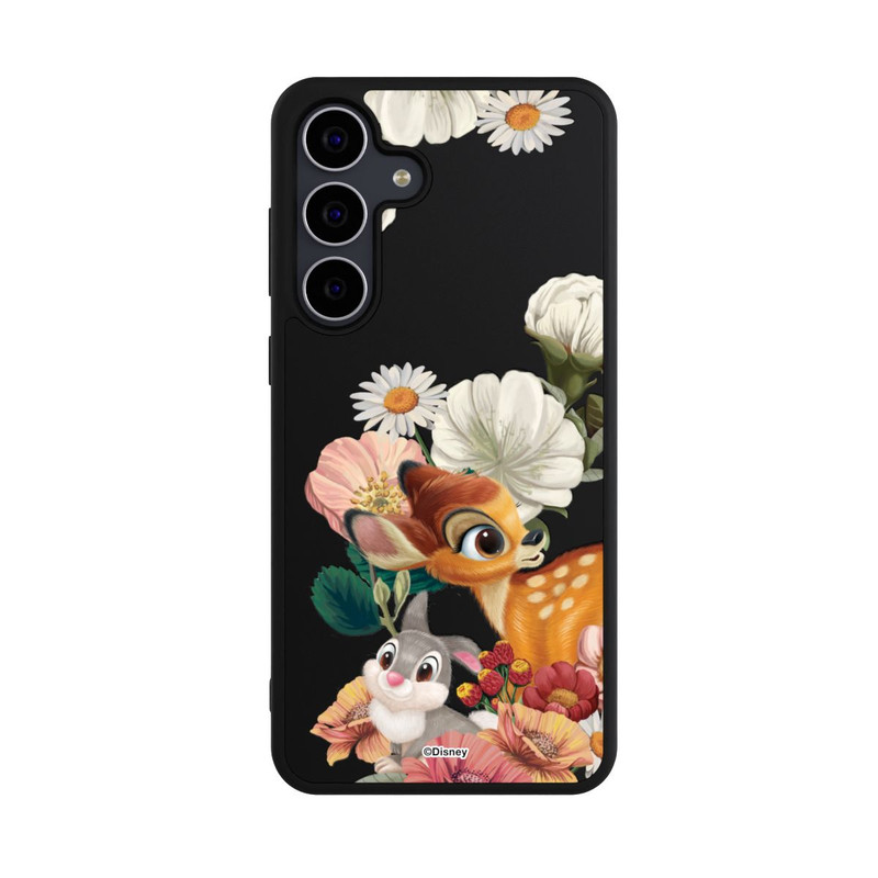 Galaxy S25 FE Base Case Bambi und Klopfer Blumen Transparent