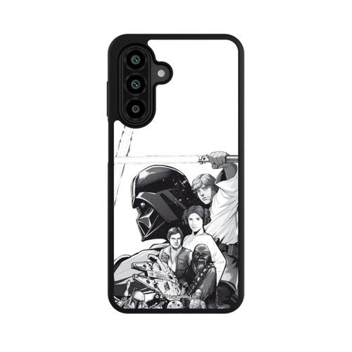 Samsung Galaxy A17 5G Base Case StarWars Charaktere - Schwarz-Weiß