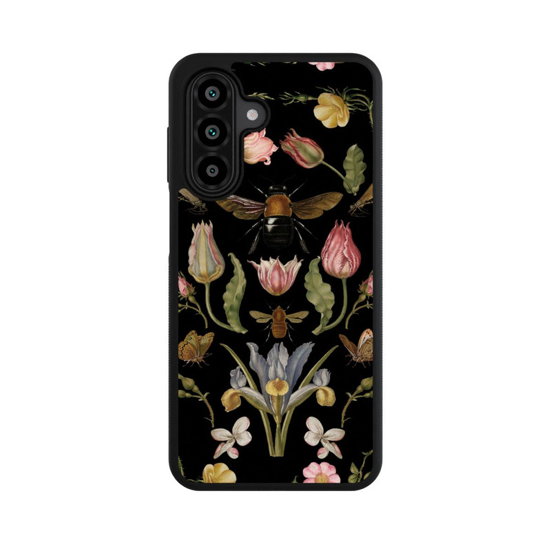 Galaxy A17 5G Base Case Wildblumen und Biene Schwarz