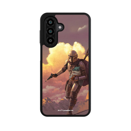 Samsung Galaxy A17 5G Base Case Der Mandalorianer und Grogu Sonnenguntergang Wolken