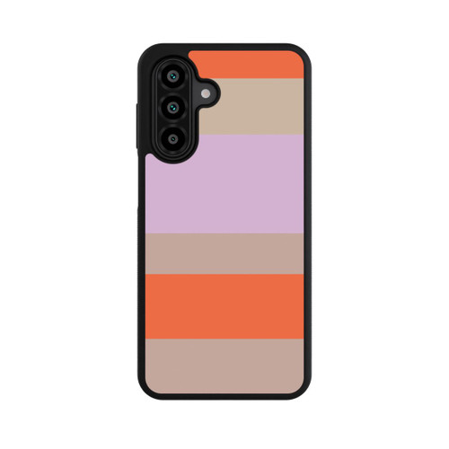 Samsung Galaxy A17 5G Base Case Moca Lila Orange Stripes
