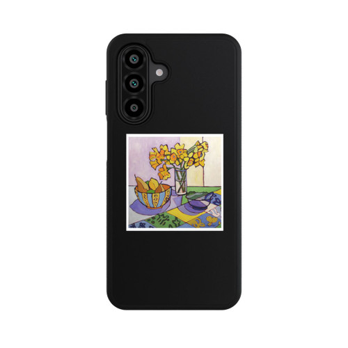 Samsung Galaxy A17 5G Base Case Daffodil Patchwork, 2023, by Catherine J Martzloff