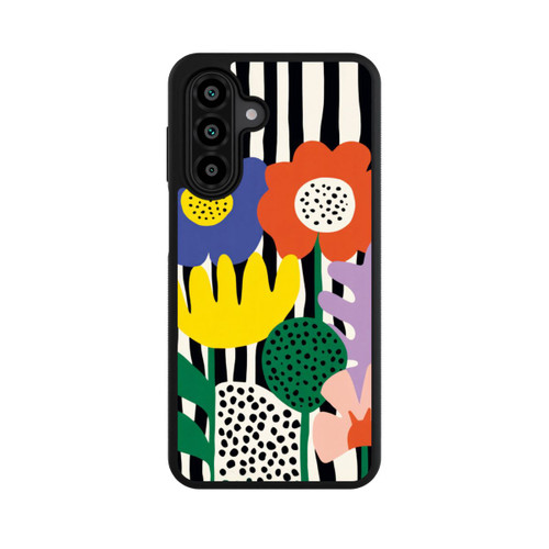 Samsung Galaxy A17 5G Base Case Flowers Striped Background