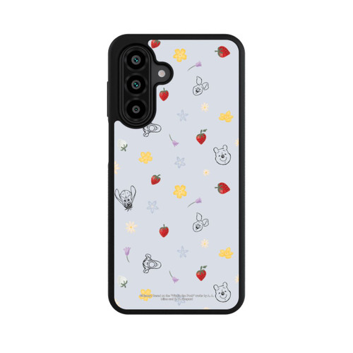 Samsung Galaxy A17 5G Base Case Winnie Puuh und Freunde Erdbeer Muster Blau