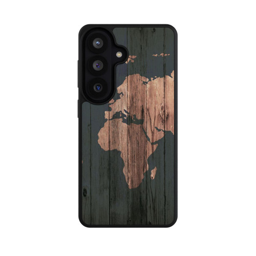 Samsung Galaxy S26 Base Case Wooden World Map