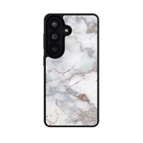 Samsung Galaxy S26 Base Case Silberglitzer Marmorlook