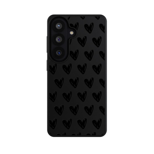 Samsung Galaxy S26 Base Case Herzen Schwarz ohne Hintergrund