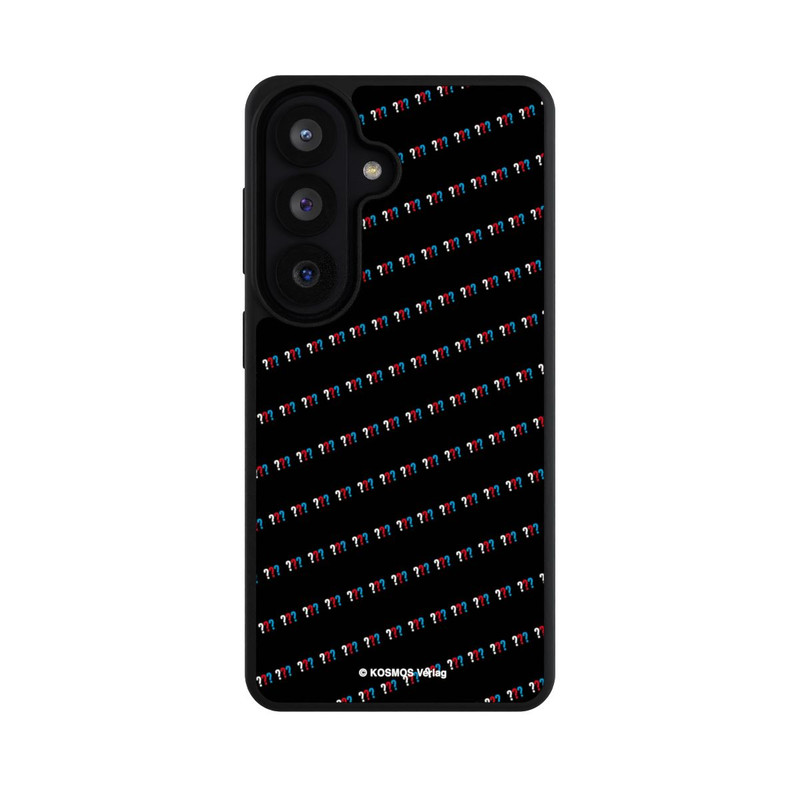 Galaxy S26 Base Case Drei Fragezeichen Muster Schräg