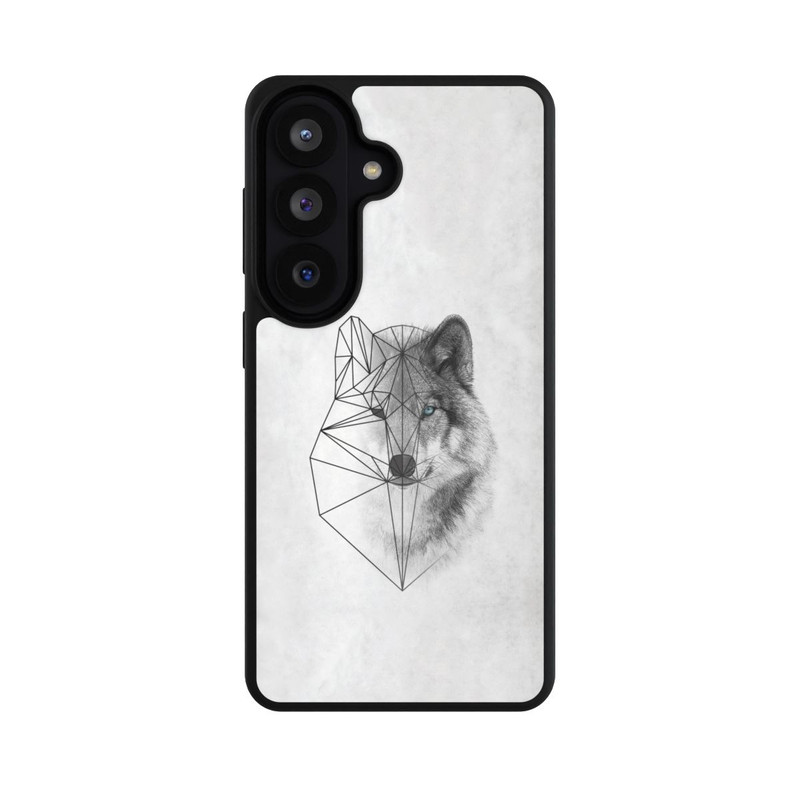 Galaxy S26 Base Case Polygonaler Wolf