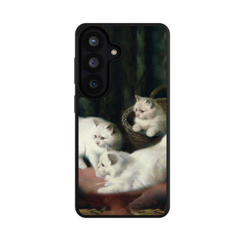 Galaxy S26 Base Case Three White Angora Kittens