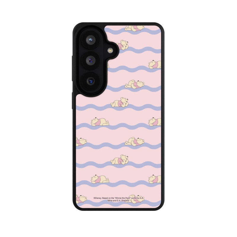 Galaxy S26 Base Case Winnie the Pooh Pink Waves