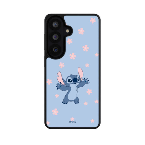 Samsung Galaxy S26 Base Case Stitch Pastel Flowers Blue