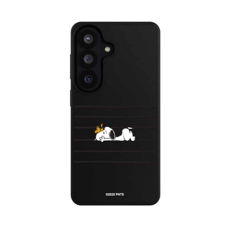 Galaxy S26 Base Case Snoopy Woodstock Streifen Peanuts Transparent