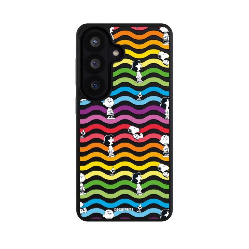Galaxy S26 Base Case Snoopy Pattern Rainbow Transparent