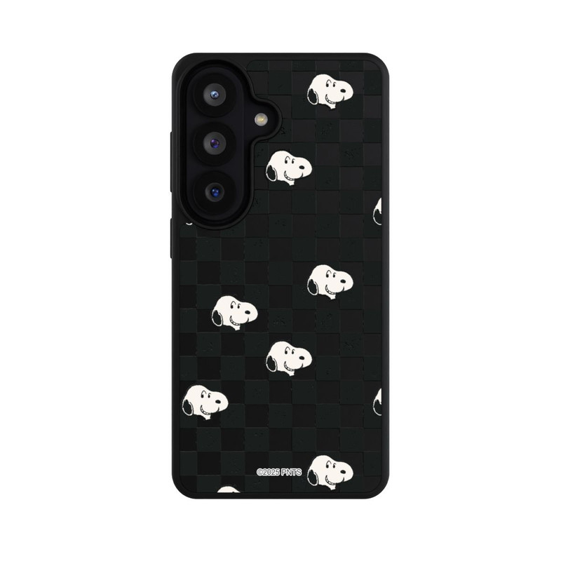Galaxy S26 Base Case Snoopy Checked Pattern