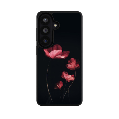 Samsung Galaxy S26 Base Case Burgunder Blüten schwarz
