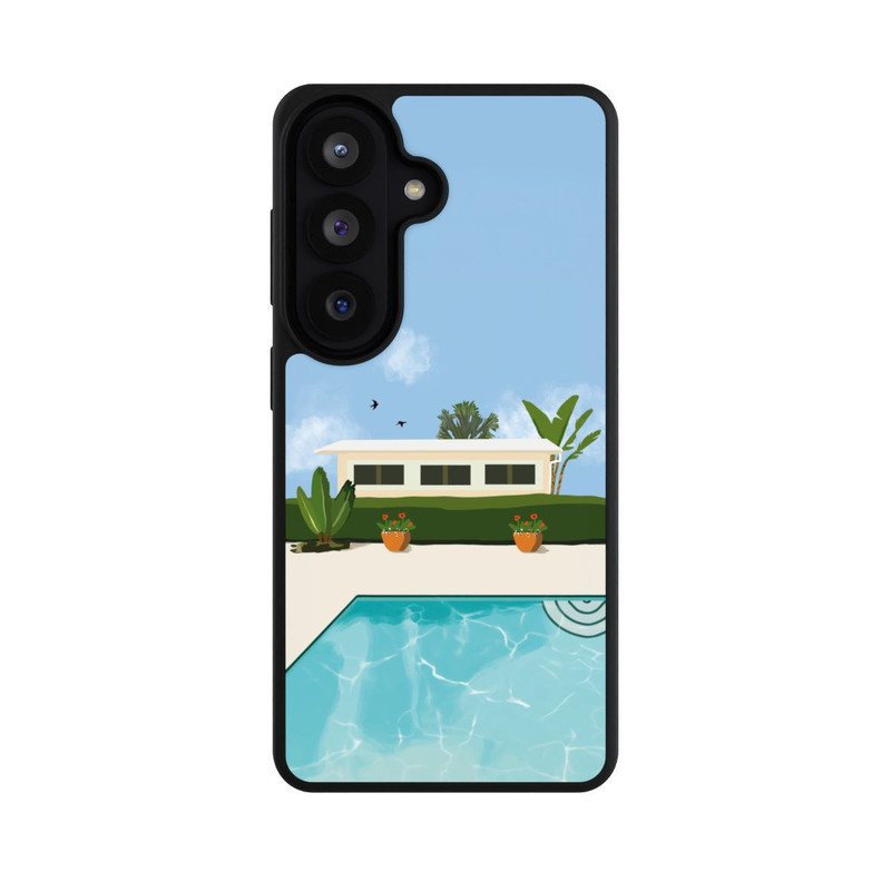 Galaxy S26 Base Case California Backyard by Roberta Murray