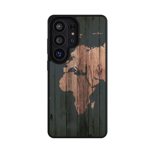 Samsung Galaxy S26 Ultra Base Case Wooden World Map