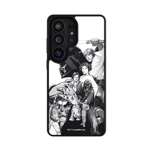 Samsung Galaxy S26 Ultra Base Case StarWars Charaktere - Schwarz-Weiß