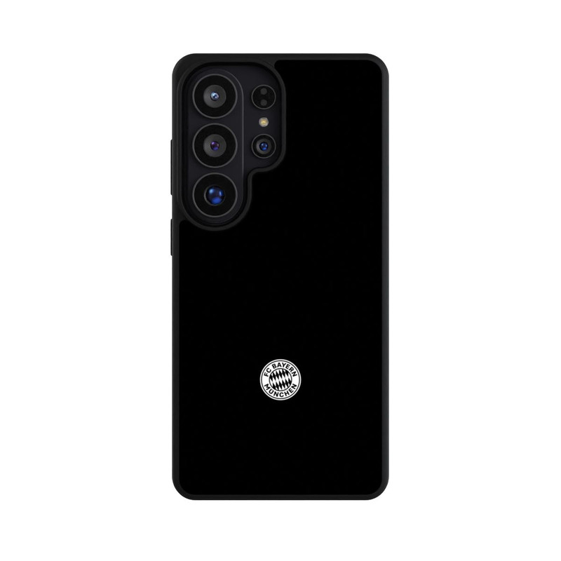 Galaxy S26 Ultra Base Case Klassisches FCB Logo Klein - Weiß auf Schwarz