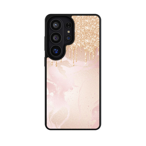 Samsung Galaxy S26 Ultra Base Case  Roségoldener Glitzer Tropfen Look