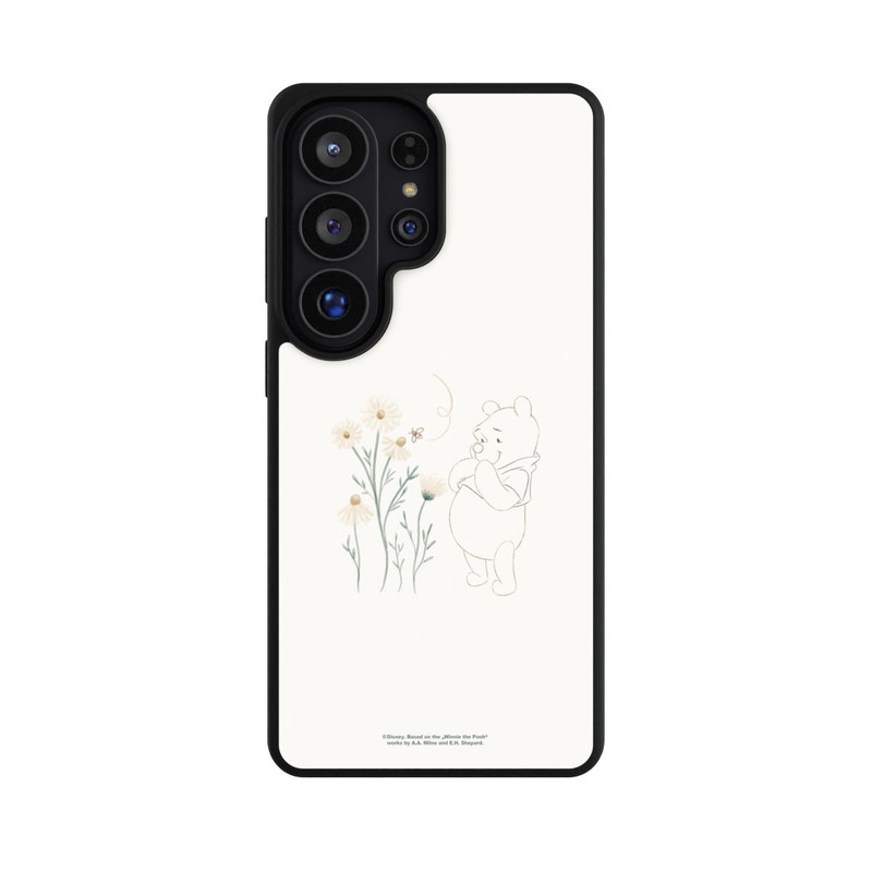 Galaxy S26 Ultra Base Case Winnie Puuh sieht sich Gänseblümchen an