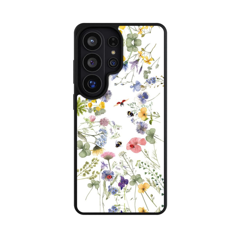 Galaxy S26 Ultra Base Case Bunte Frühlingsblumen und Bienen