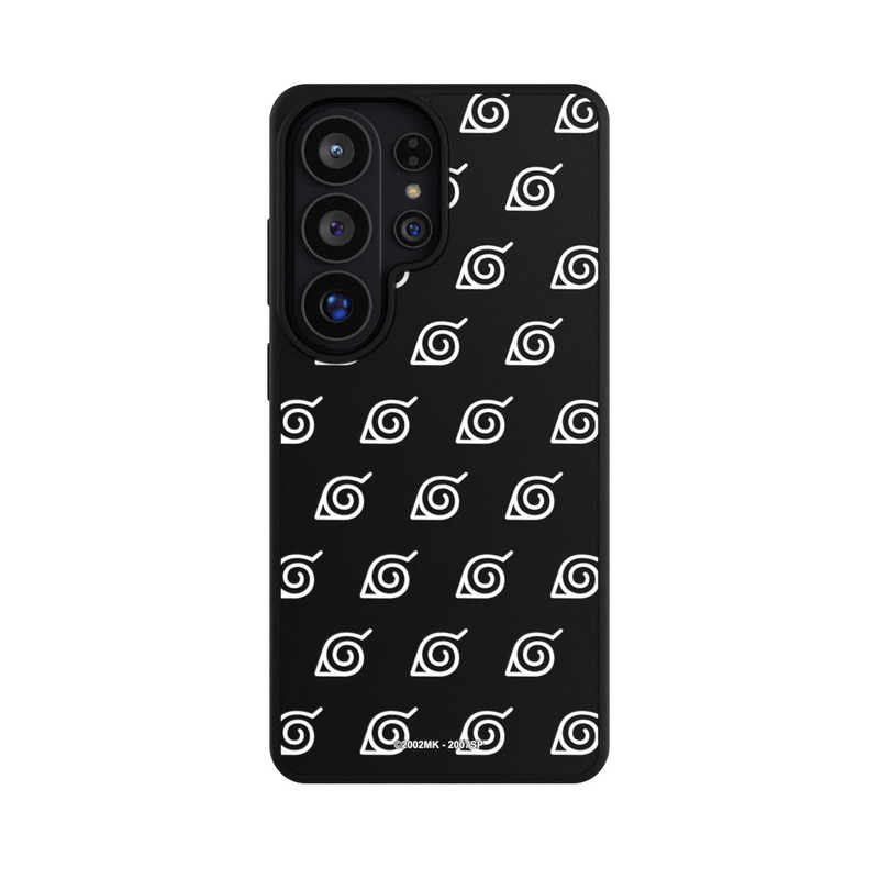 Galaxy S26 Ultra Base Case Weißes Konoha-Muster Transparent
