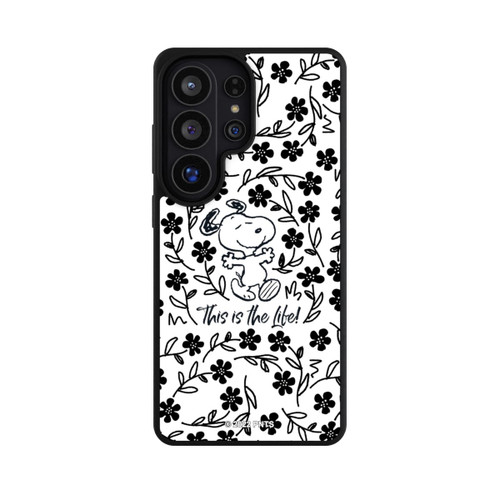Samsung Galaxy S26 Ultra Base Case Snoopy schwarz und weiß This Is The Life