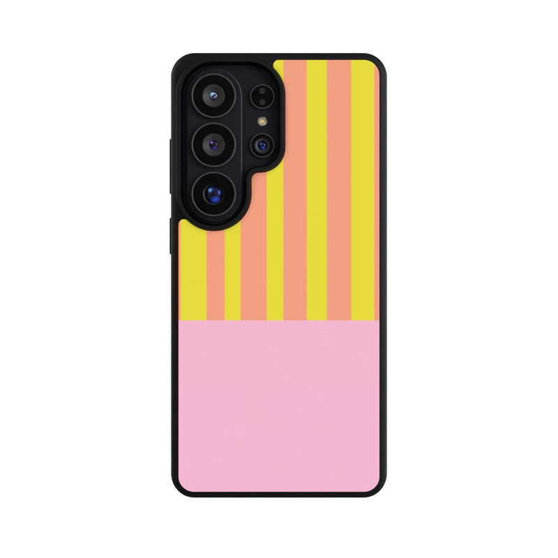 Galaxy S26 Ultra Base Case Neonfarbige Streifen