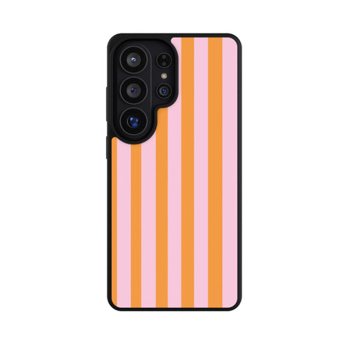 Samsung Galaxy S26 Ultra Base Case Orange Rosa Streifen