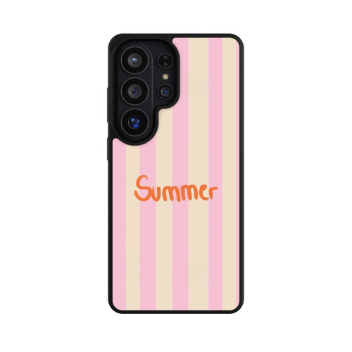 Samsung Galaxy S26 Ultra Base Case Summer- Rosa und Orange Streifen Hintergrund