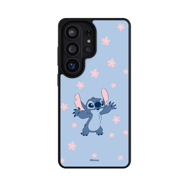 Galaxy S26 Ultra Base Case Stitch Pastel Flowers Blue