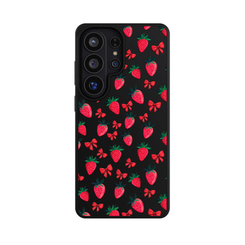 Samsung Galaxy S26 Ultra Base Case Erdbeer Herz Muster Transparent