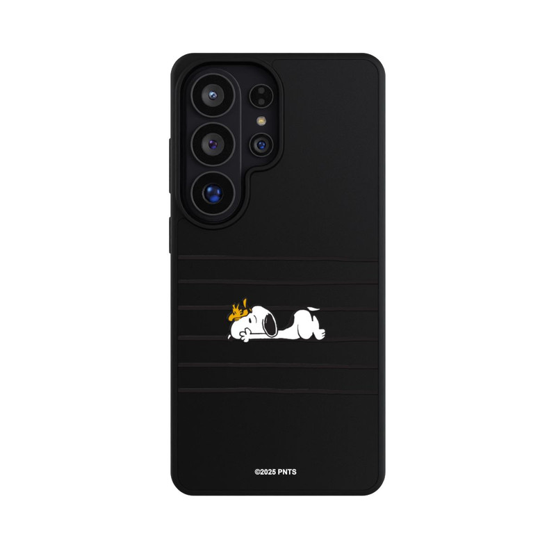Galaxy S26 Ultra Base Case Snoopy Woodstock Streifen Peanuts Transparent